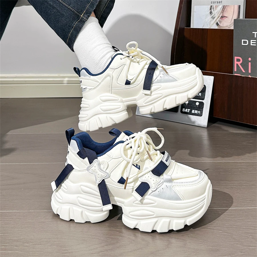 Warrior/回力老爹鞋女鞋厚底新款爆款时尚增高百搭休闲运动鞋女款