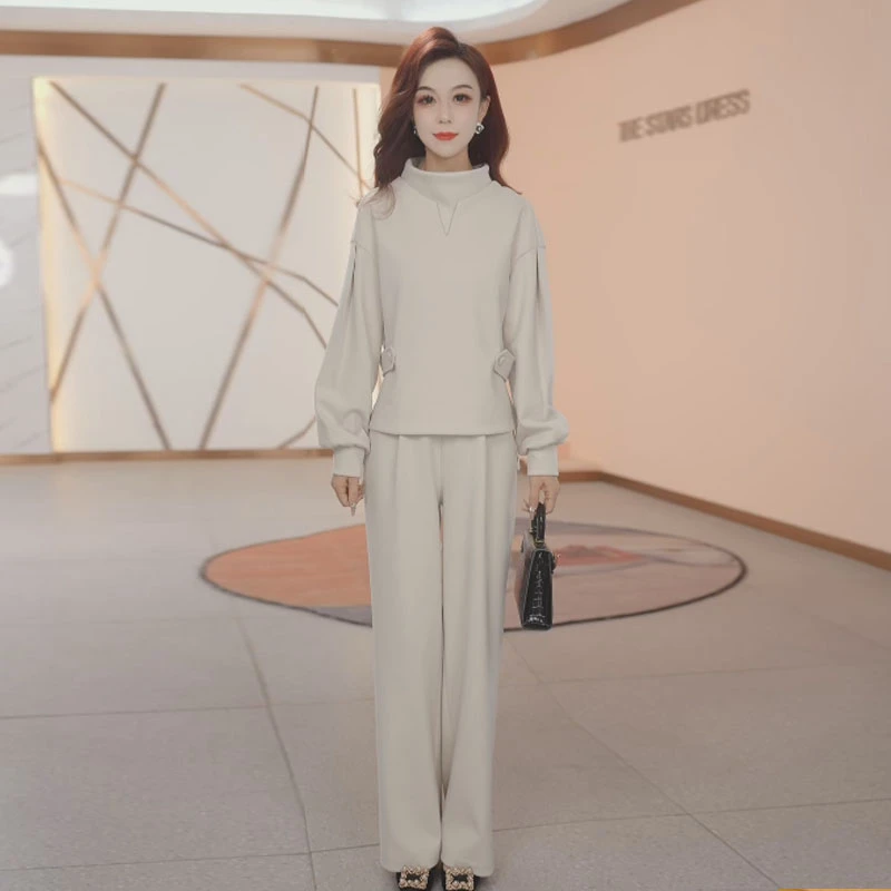 【两件套】时尚修身气质洋气休闲收腰显瘦减龄百搭女装套裤