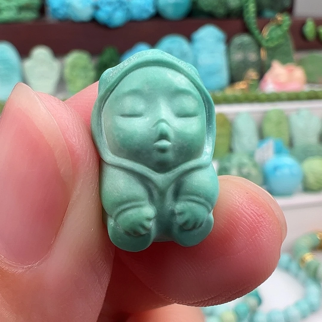 绿松石未镶嵌吊坠(不含链)乖***圭