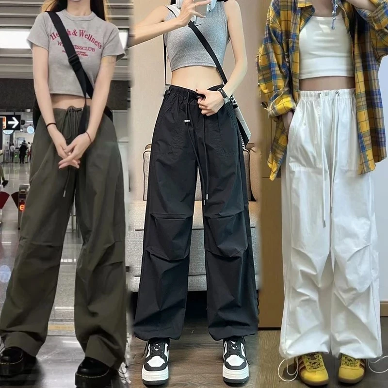 【现货+运费险】破价福利！！！美式复古休闲伞兵工装阔腿裤