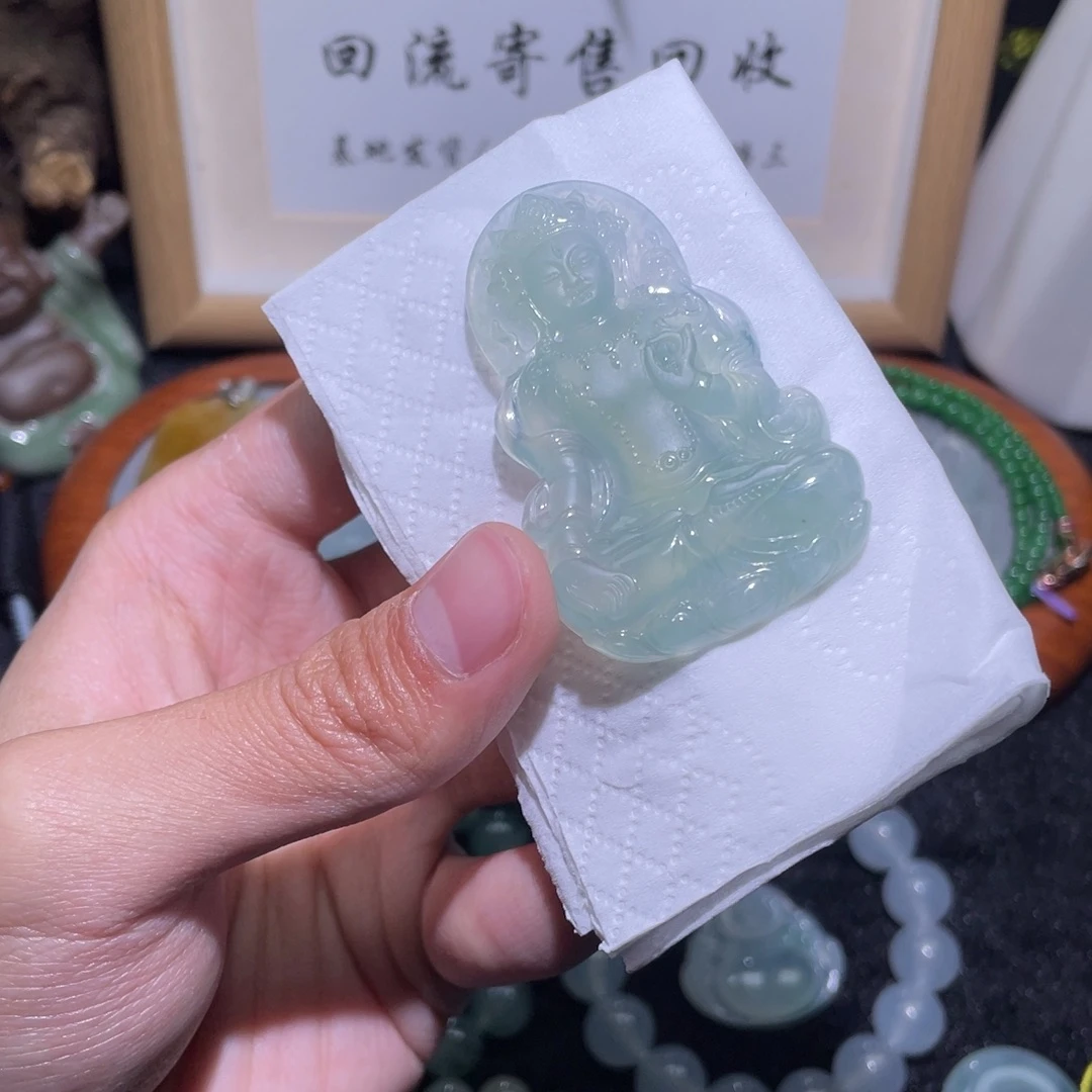 定制翡翠未镶嵌吊坠