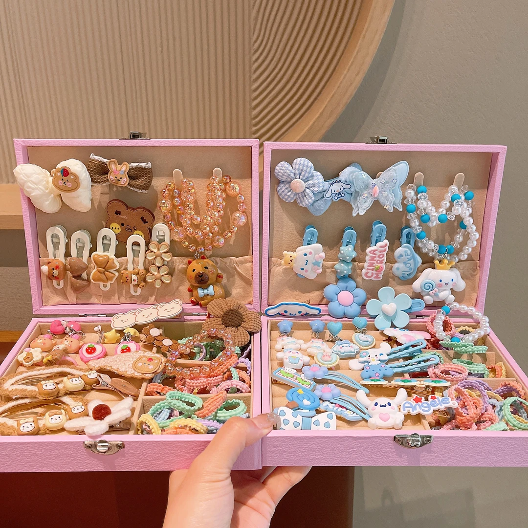 发饰小女孩生日礼物首饰盒女童库洛米发卡头饰女发夹发饰礼盒