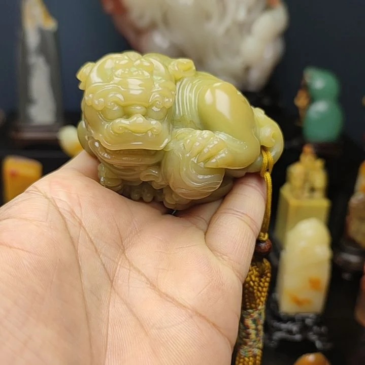 印石寿山石手把件手把件