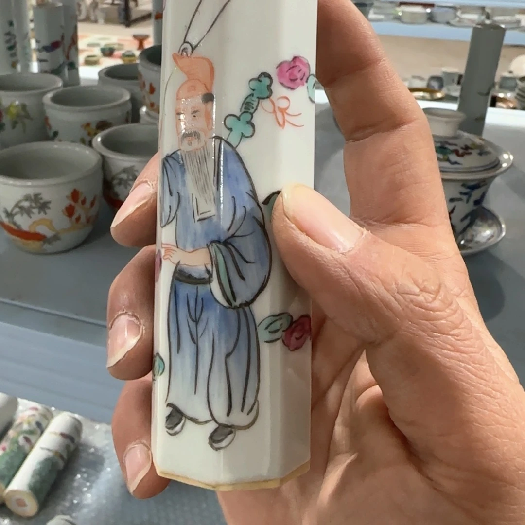 瓷片摆件手绘瓷器全部处理