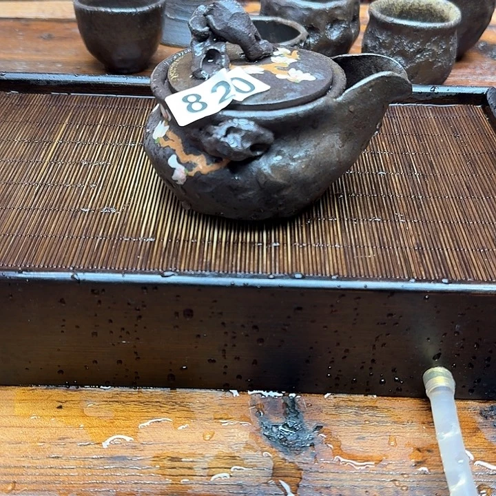 纯手工制作粗陶茶具