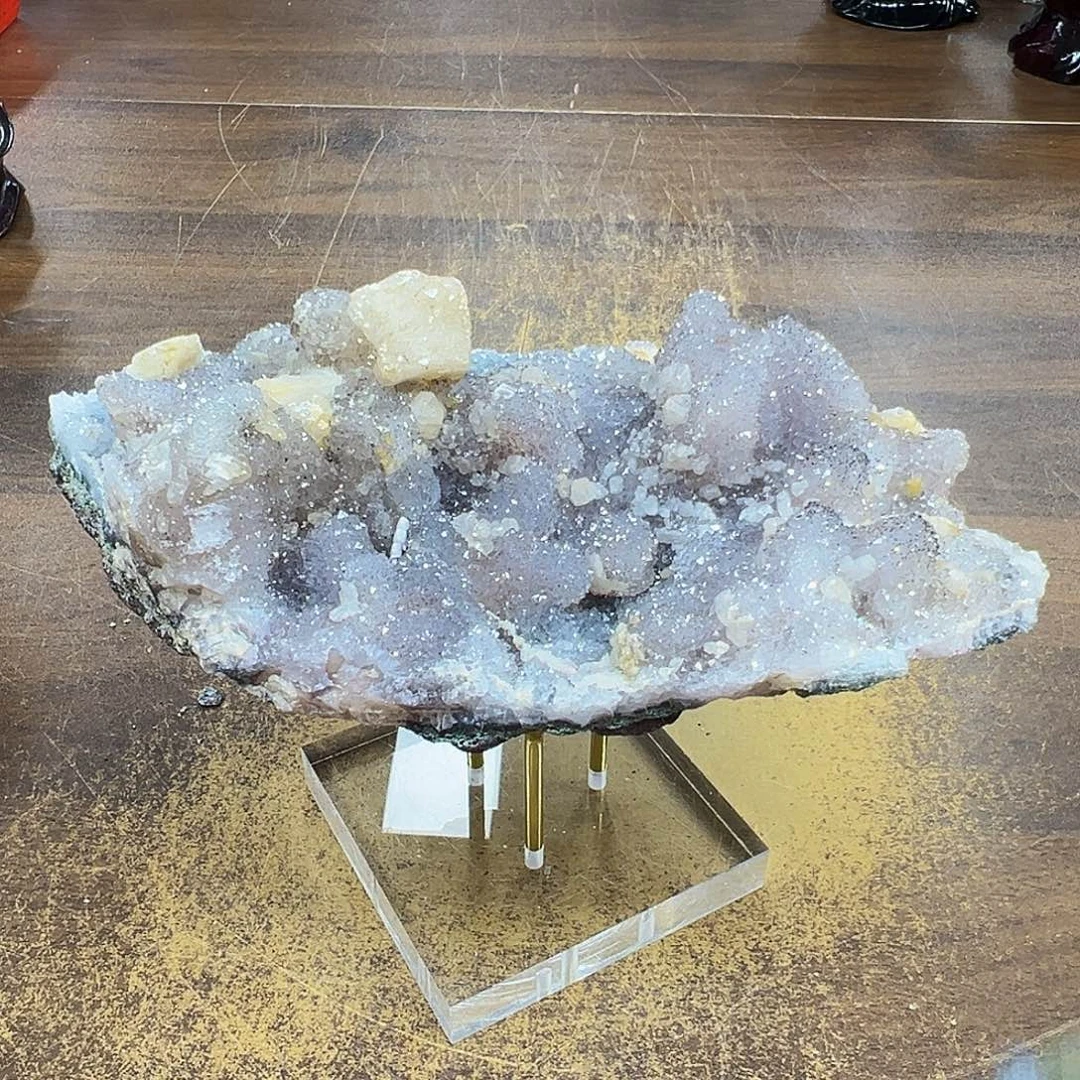 紫晶未镶嵌摆件紫晶