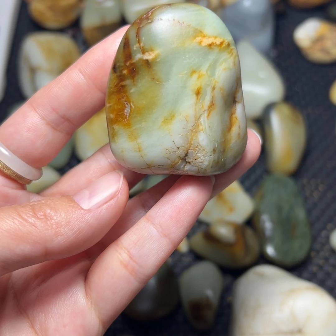 和田玉未镶嵌挂件A22