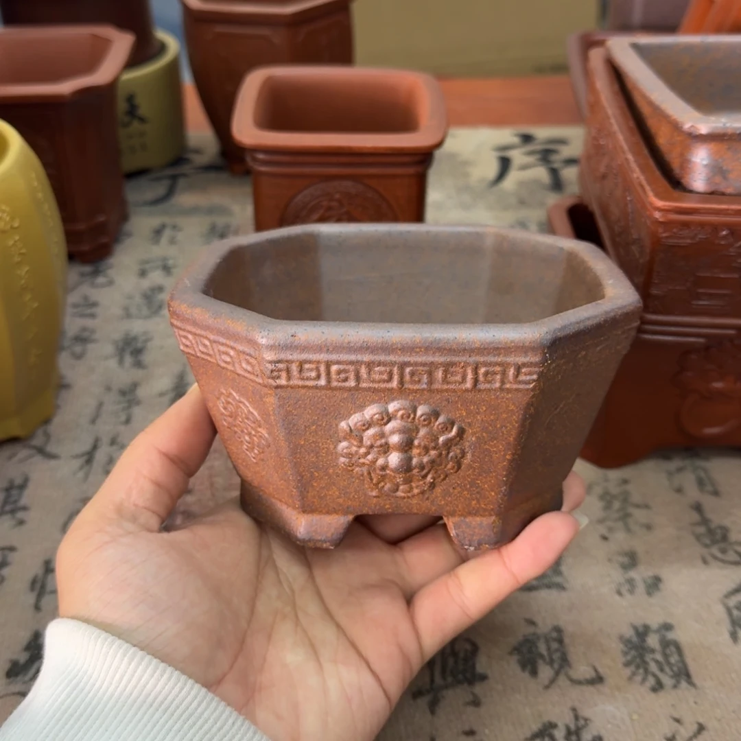 紫砂花盆宜兴紫砂正品12.5x5.8