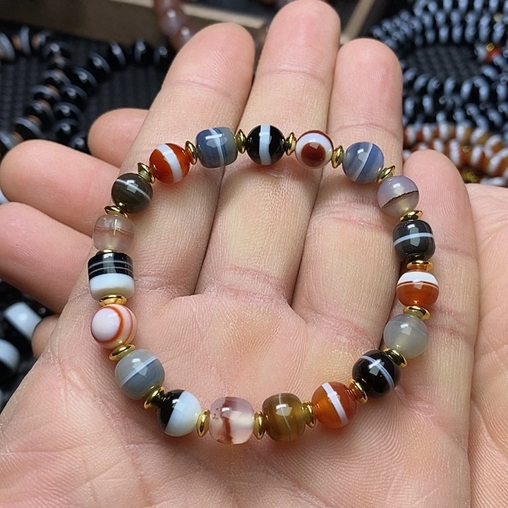 玛瑙/玉髓未镶嵌手链