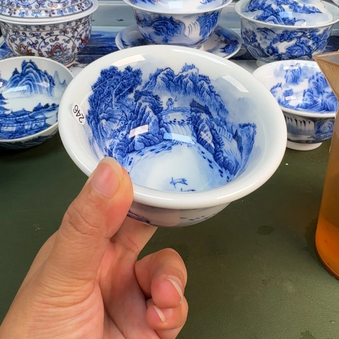景德镇纯手绘茶具圆圆246