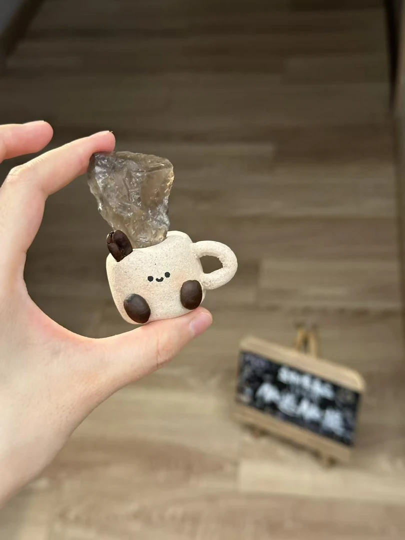 水晶小豆丁可爱茶晶咖啡杯