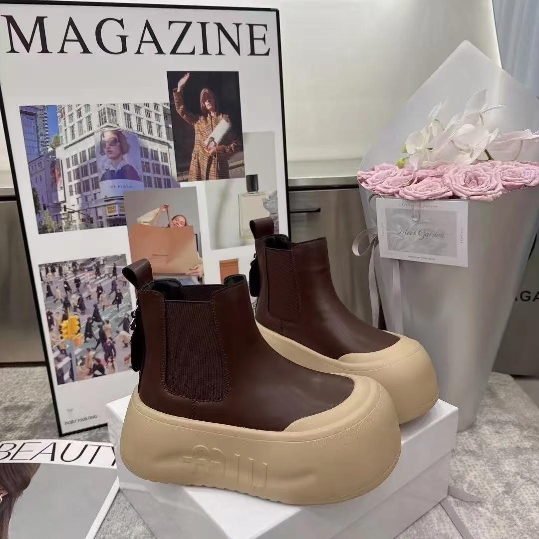 唐小肉短筒欧美风马丁靴女工装靴靴子休闲职场休闲风121百搭