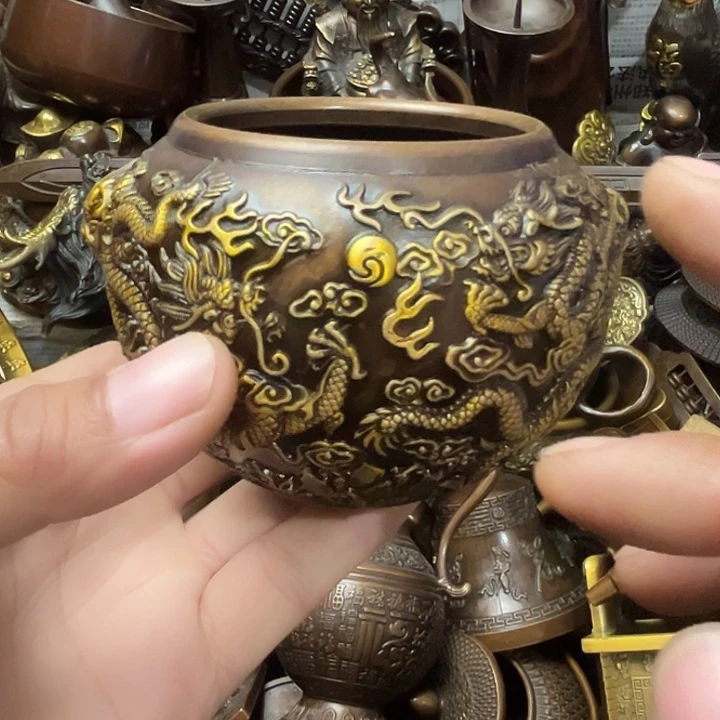 顺顺利利，铜器摆件