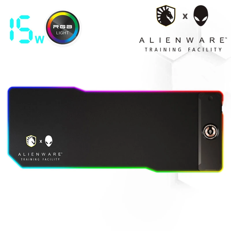 无线充电电竞发光鼠标垫游戏多口充电带USB拓展通用大外星人电竞