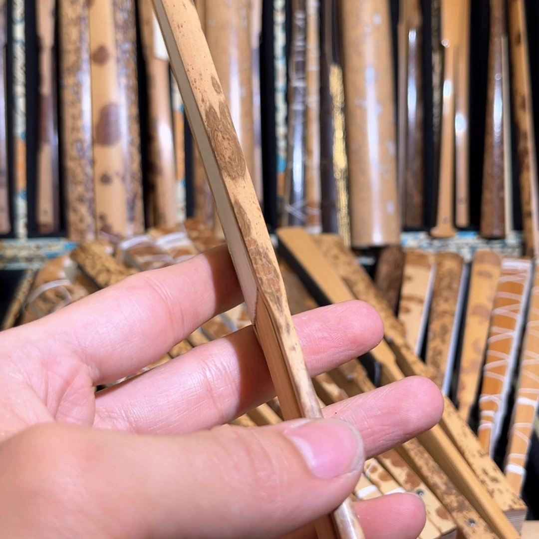 扇子凤眼竹文玩折扇