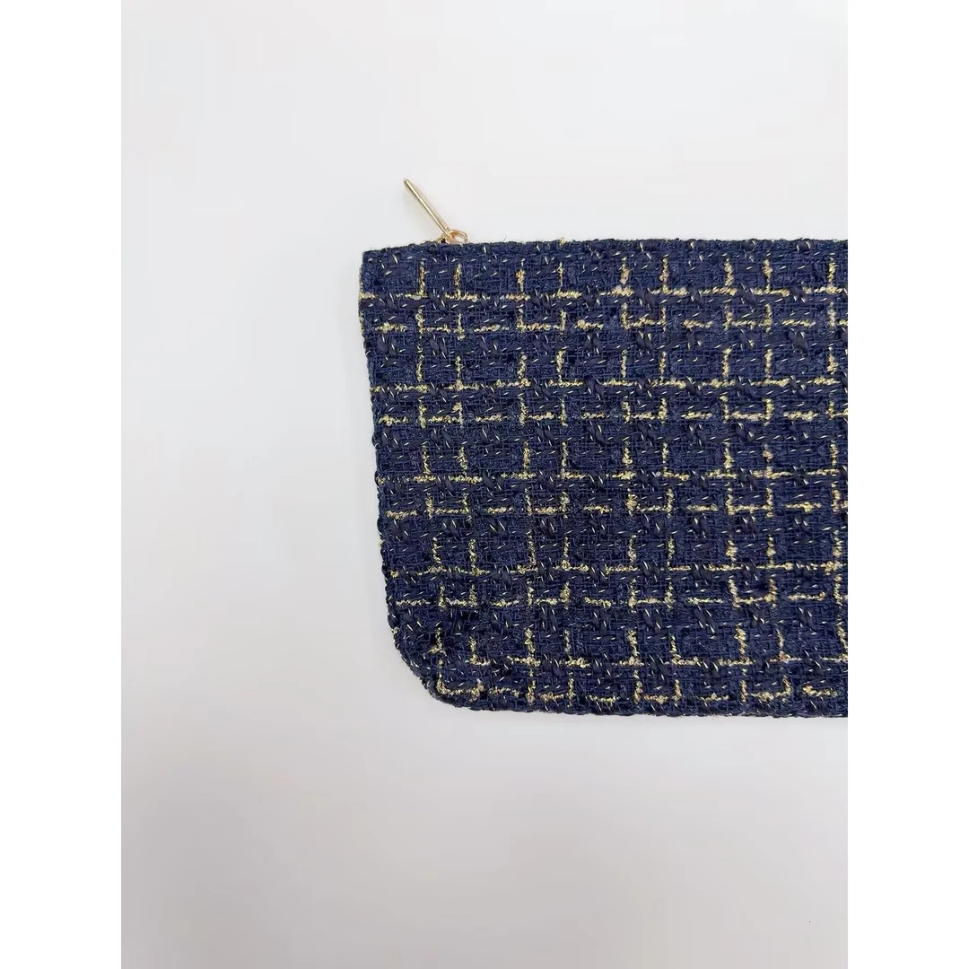 C家蓝色小香风收纳包！058