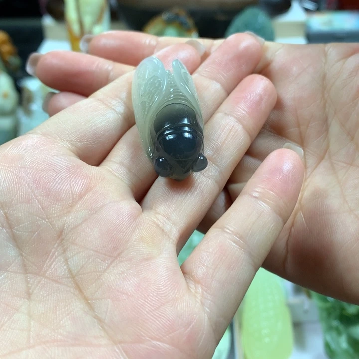 蛇纹石玉未镶嵌手把件