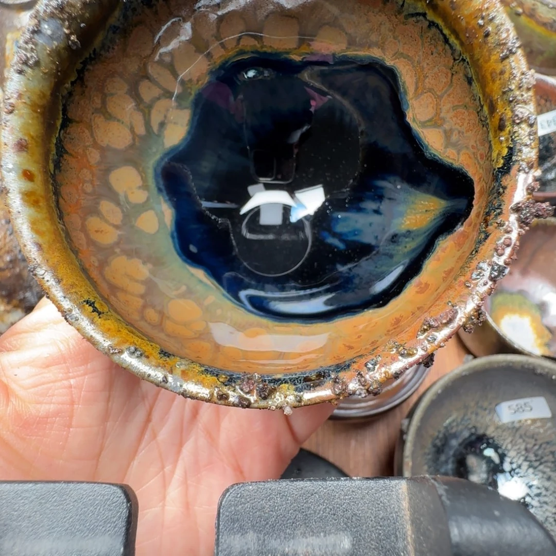 韩***特柴烧建盏茶盏茶杯479