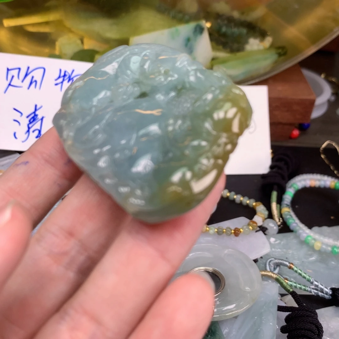 翡翠未镶嵌吊坠(不含链)福利