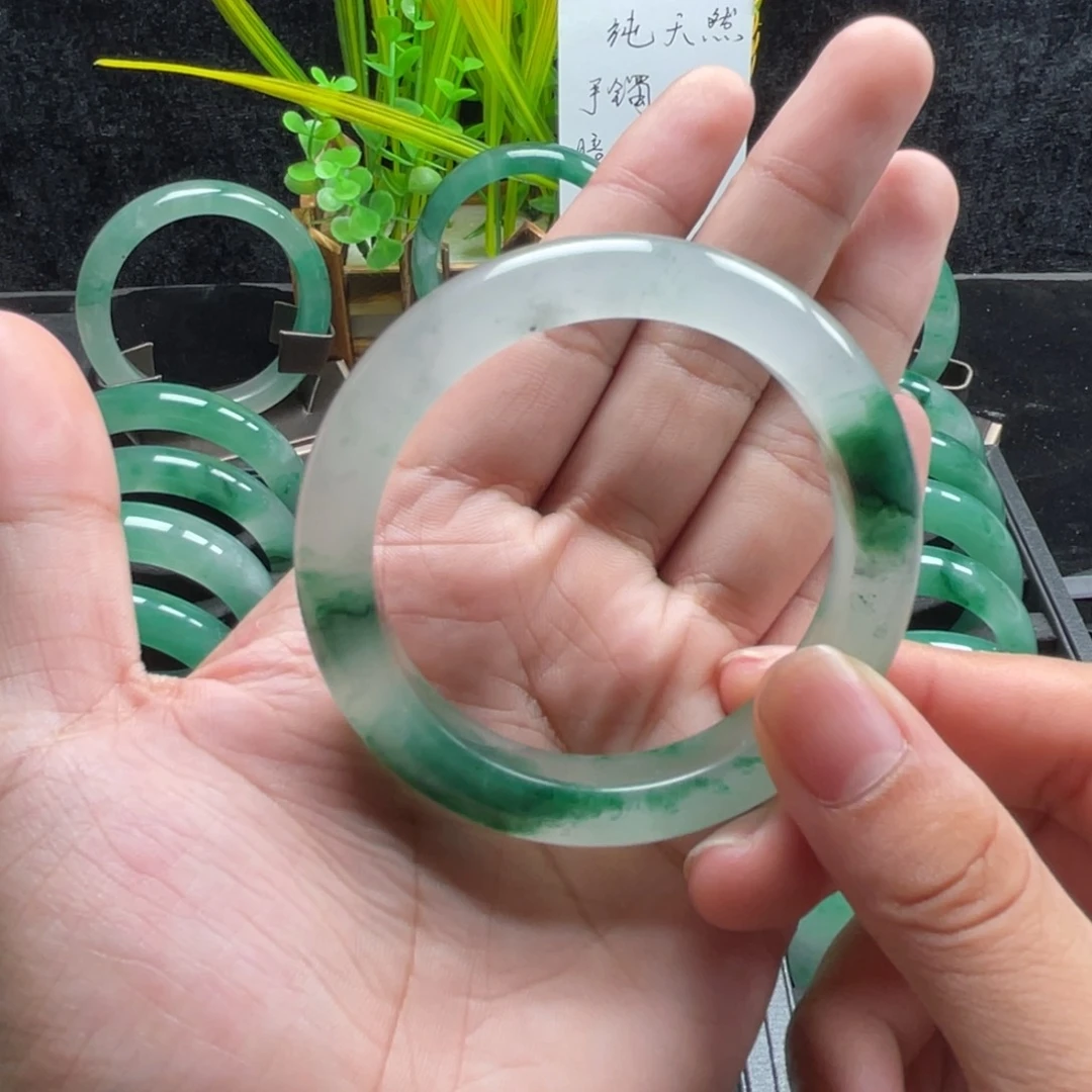 定制石英质玉（非洲翠）53-54圈口