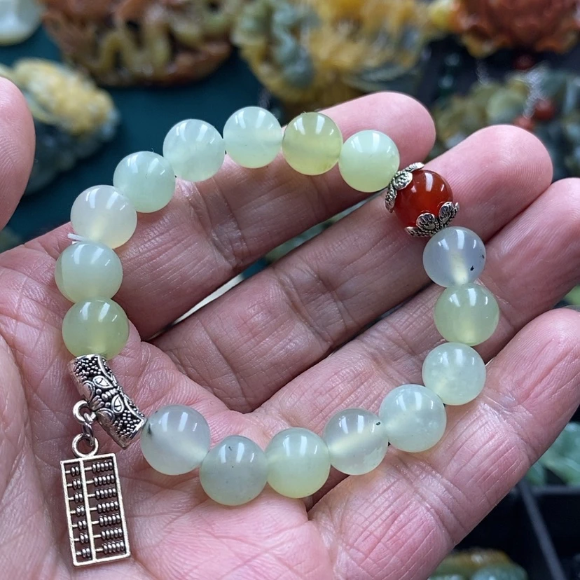 【闪购商品】蛇纹石玉未镶嵌手链