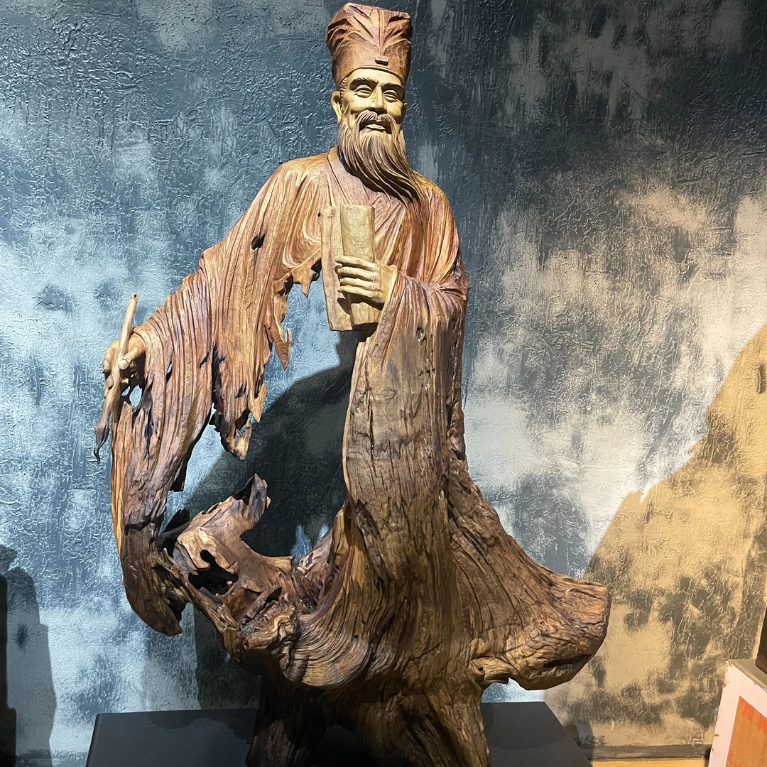 苏东坡木根雕文化摆件