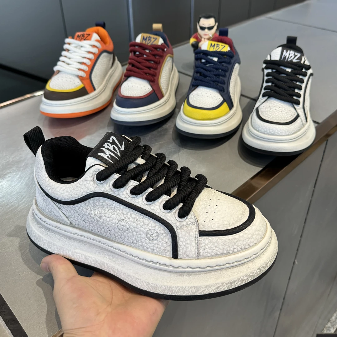 99-58男鞋冬季新款加绒保暖棉鞋潮流百搭增高5CM厚底休闲运动鞋