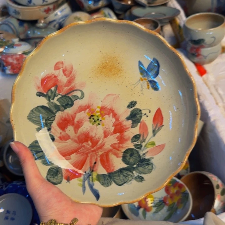 瓷片景德镇手工手绘陶瓷