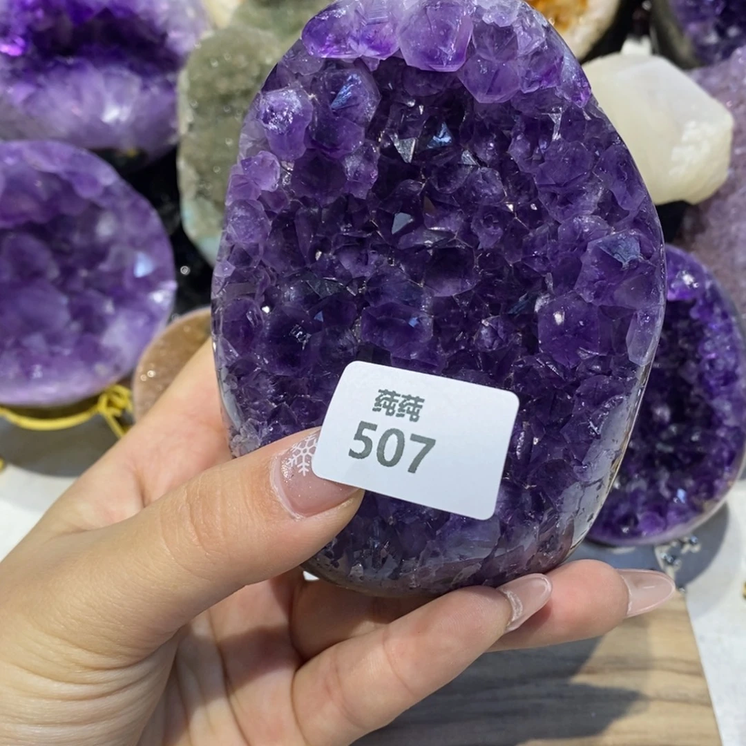 大型摆件（非配饰）紫晶未镶嵌屏风