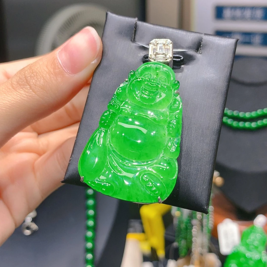 【闪购商品】颈饰银S925镶嵌翡翠4柒姐