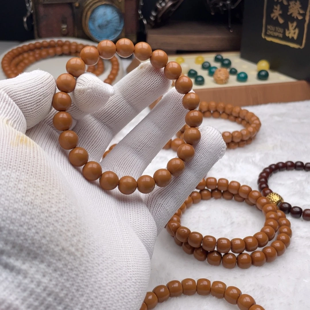 秋***溟猴头核桃手串猴头