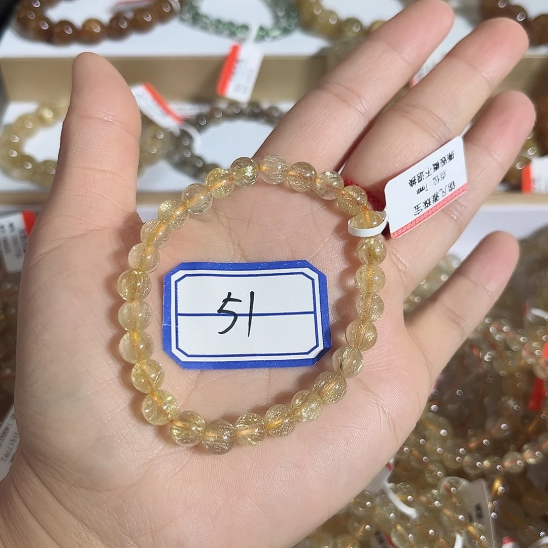 手串未镶嵌水晶晶莹剔透