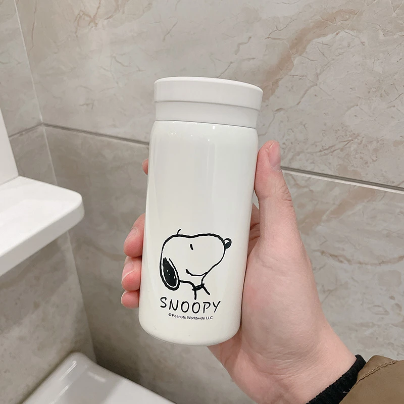 史努比保温杯迷你小巧便携水杯316不锈钢女学生可爱高颜值口袋杯