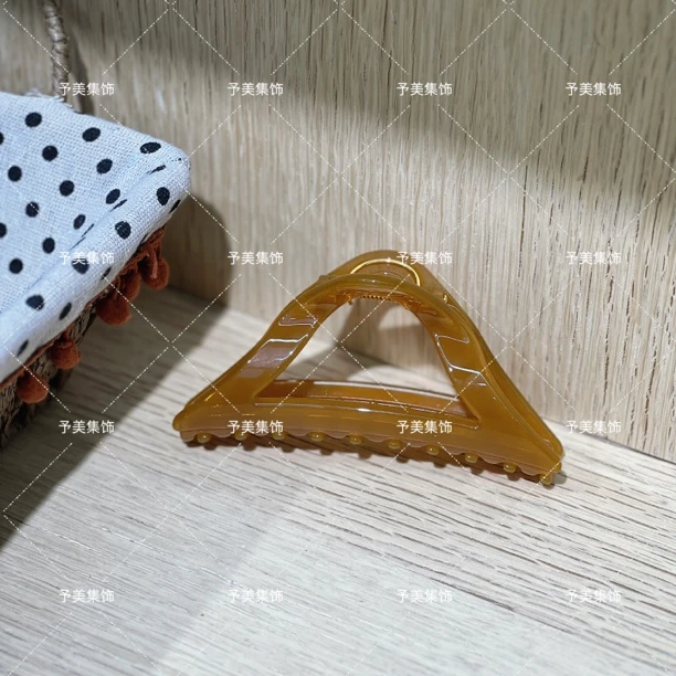 许我耀眼露思同款少女风三角日韩简约风女后脑勺抓夹ins发夹发卡