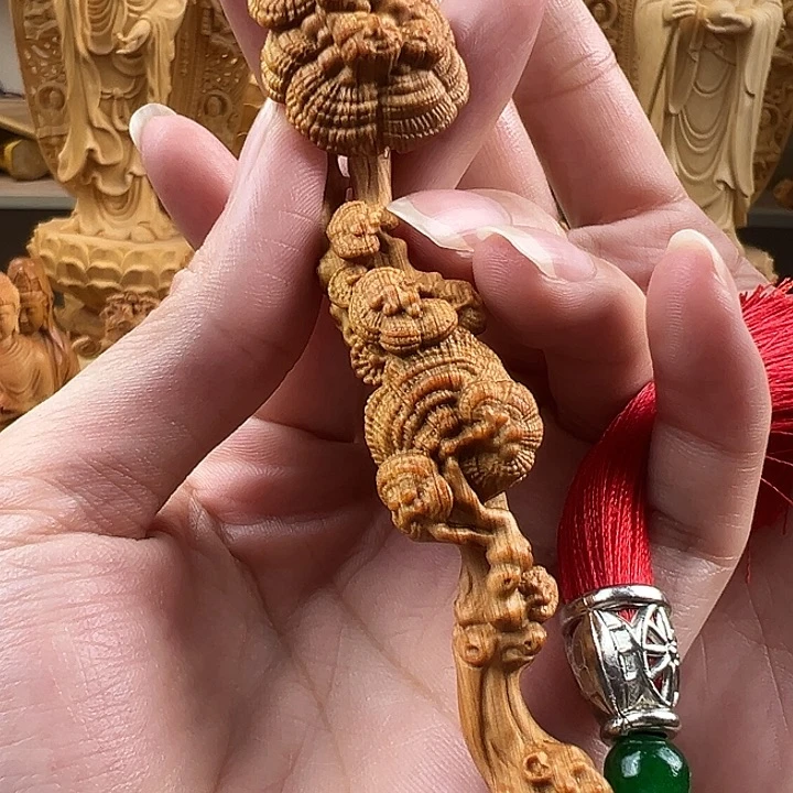 柏木（崖柏）灵芝如意