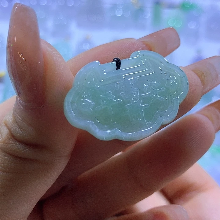 翡翠未镶嵌颈饰天然翡翠A货吊坠