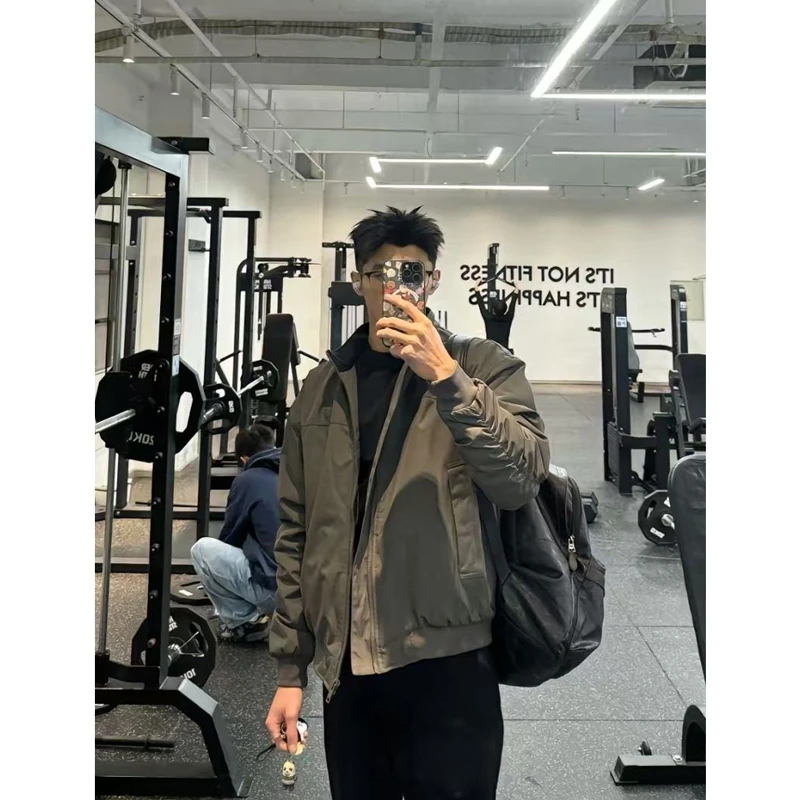 GTAL三防飞行夹克男款春秋硬汉穿搭立领冲锋衣cleanfit短款外套