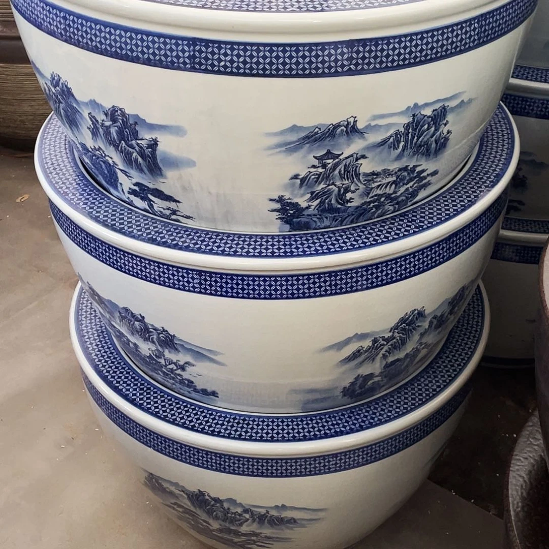 缸青花山水63✖️42