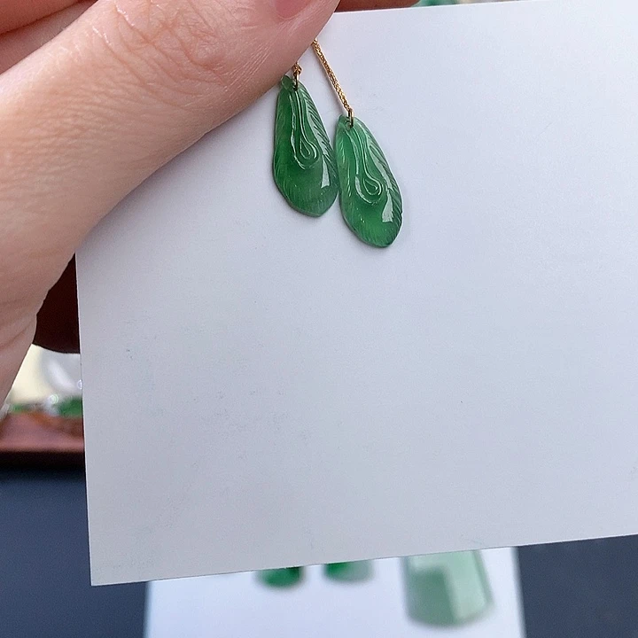 颈饰18K金镶嵌翡翠86426746789