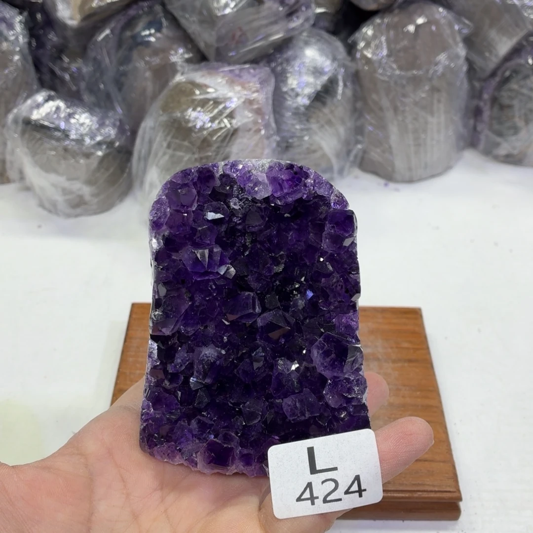 水晶摆件未镶嵌天然紫水晶