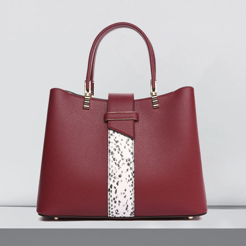 2025新款手提包女真皮女包托特包单肩妈妈包包婆婆包大容量斜挎