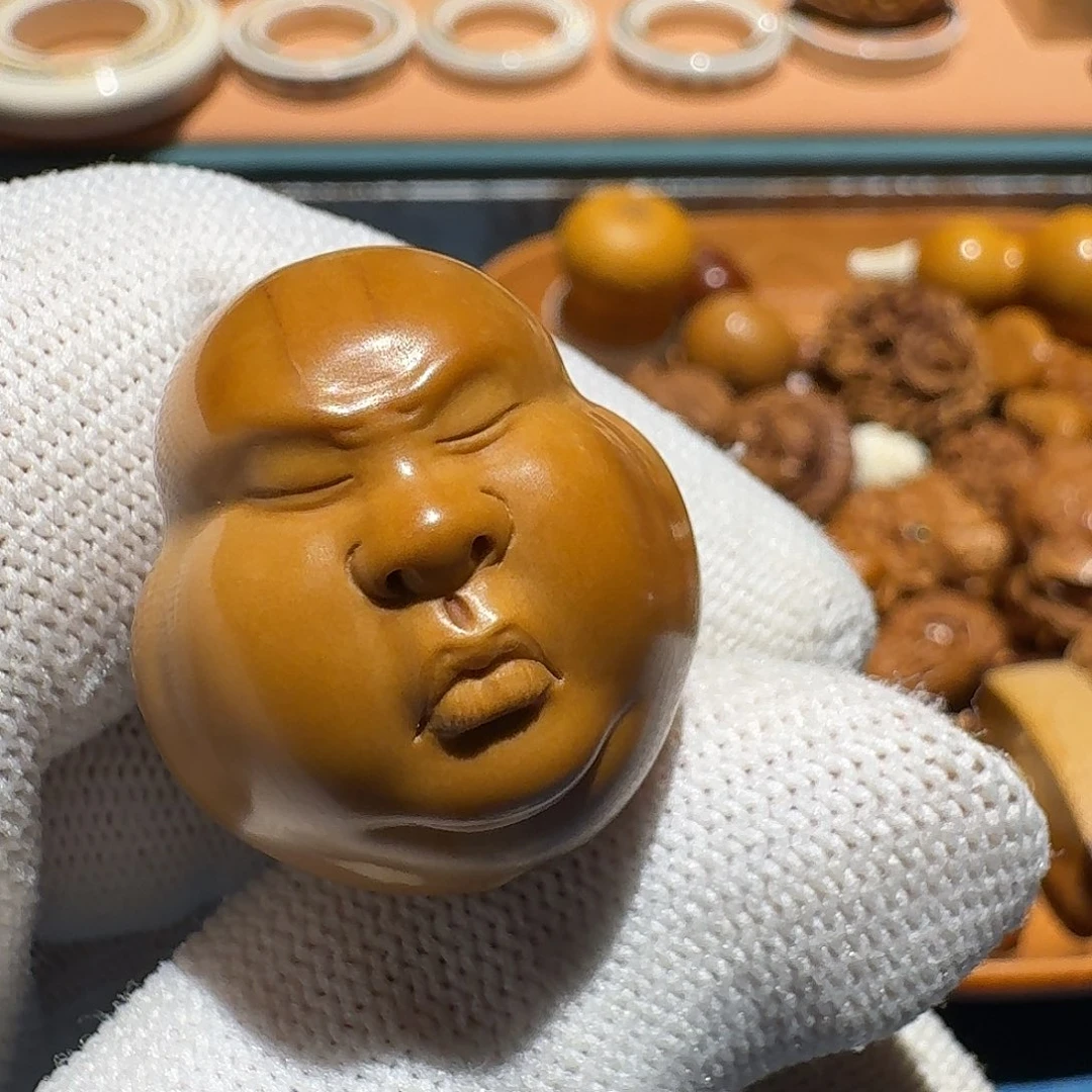 橄榄核手串/手链蓝***胺核雕艺术