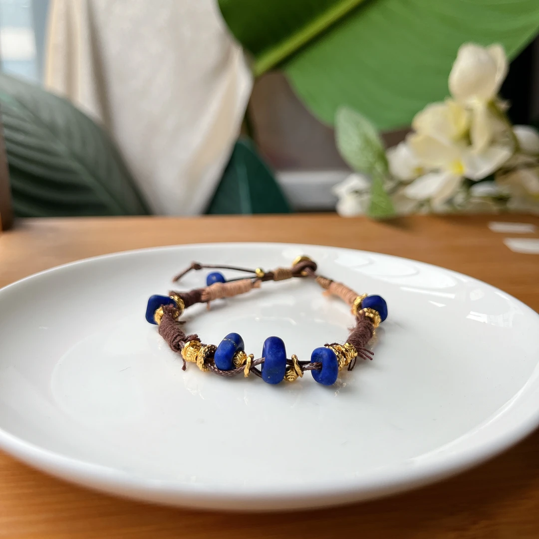 青金石随型DIY编绳手链