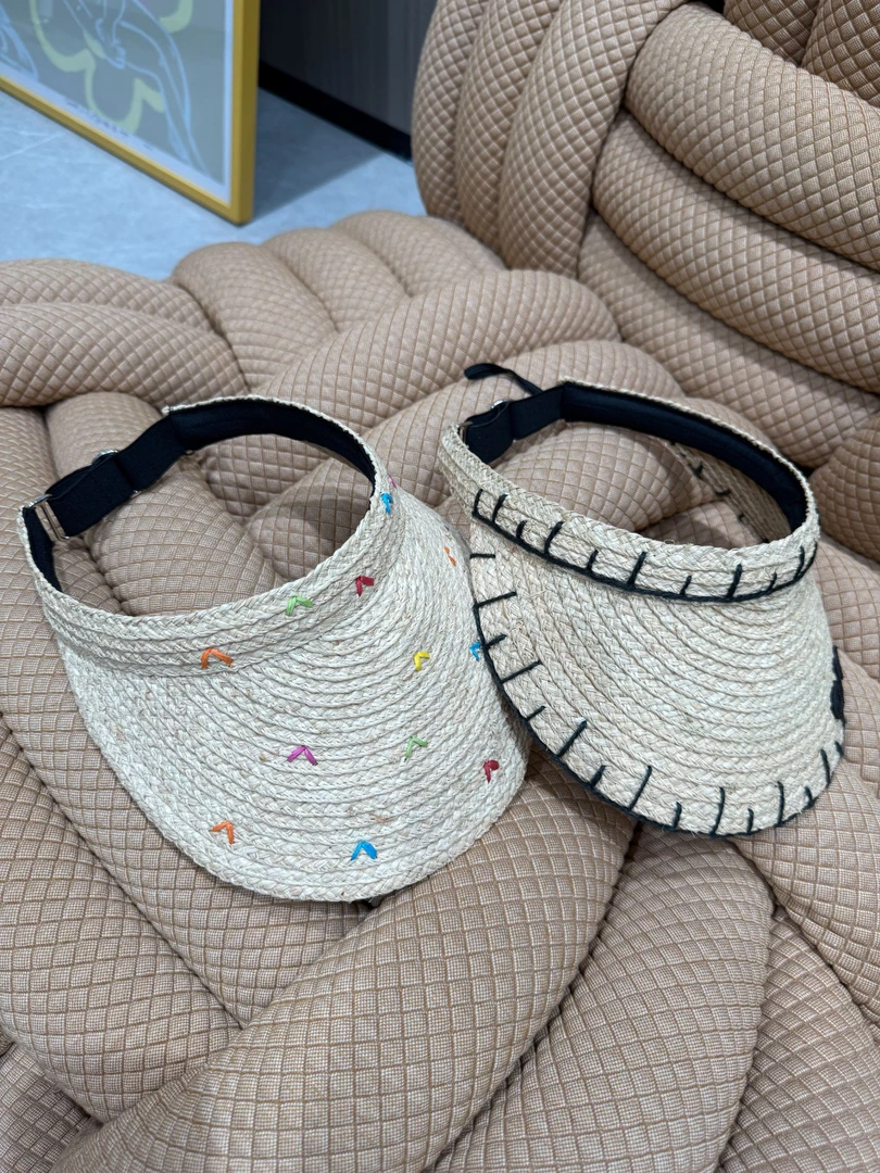 舟舟【勾花编织空顶帽】遮阳帽子时尚百搭户外夏季休闲草编空顶帽