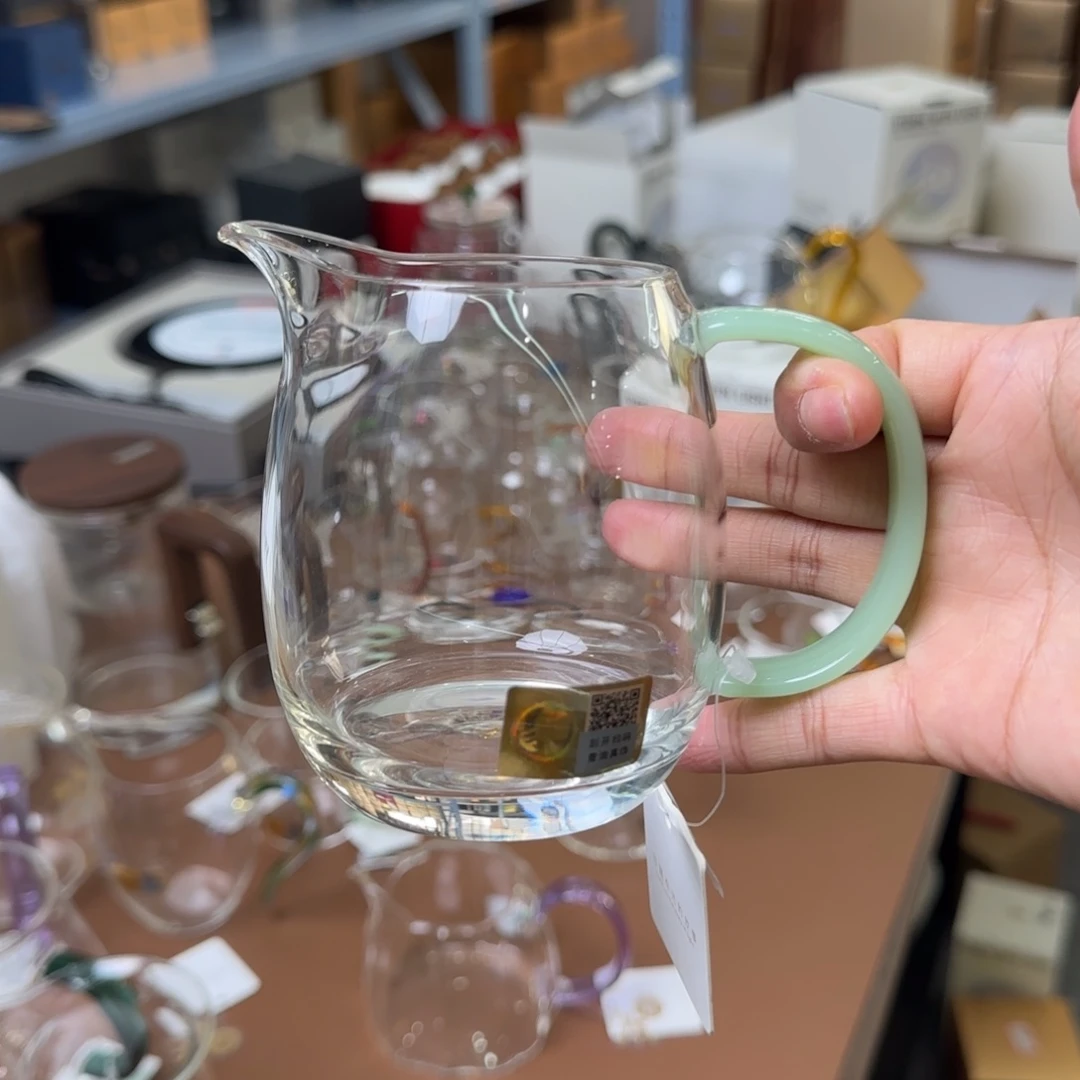 禾器浅玉色澄然公道杯
