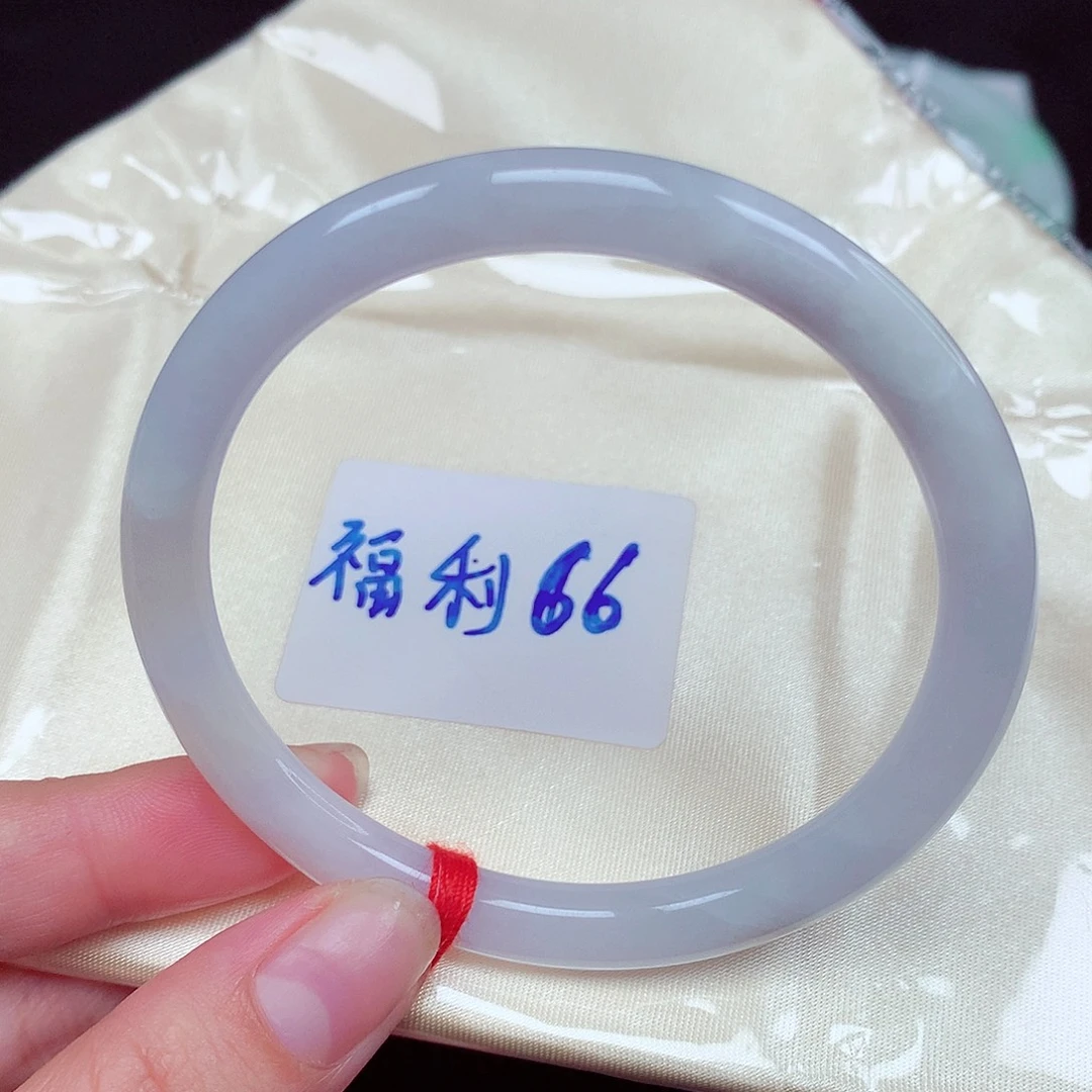 翡翠未镶嵌手镯（圆镯）美人条57