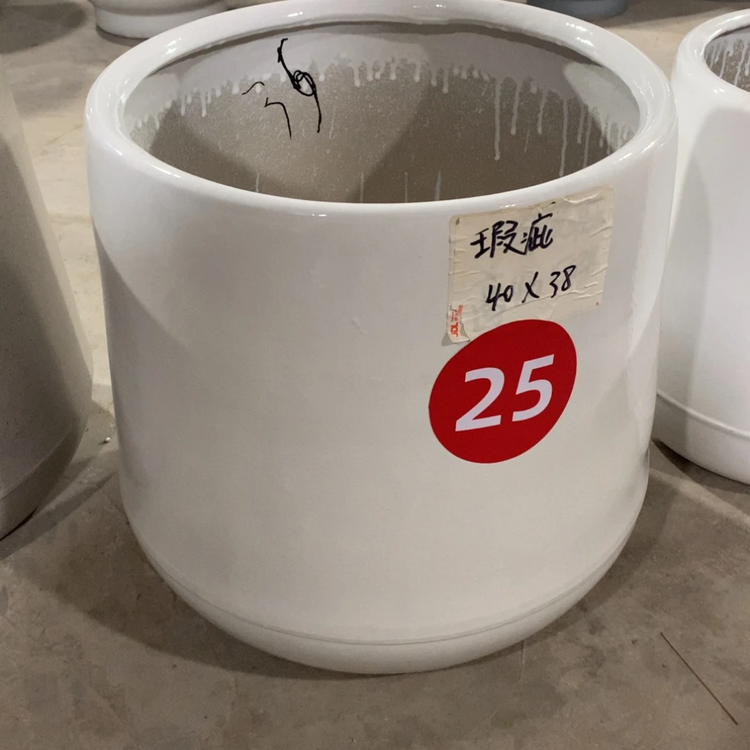微瑕高温陶瓷花盆