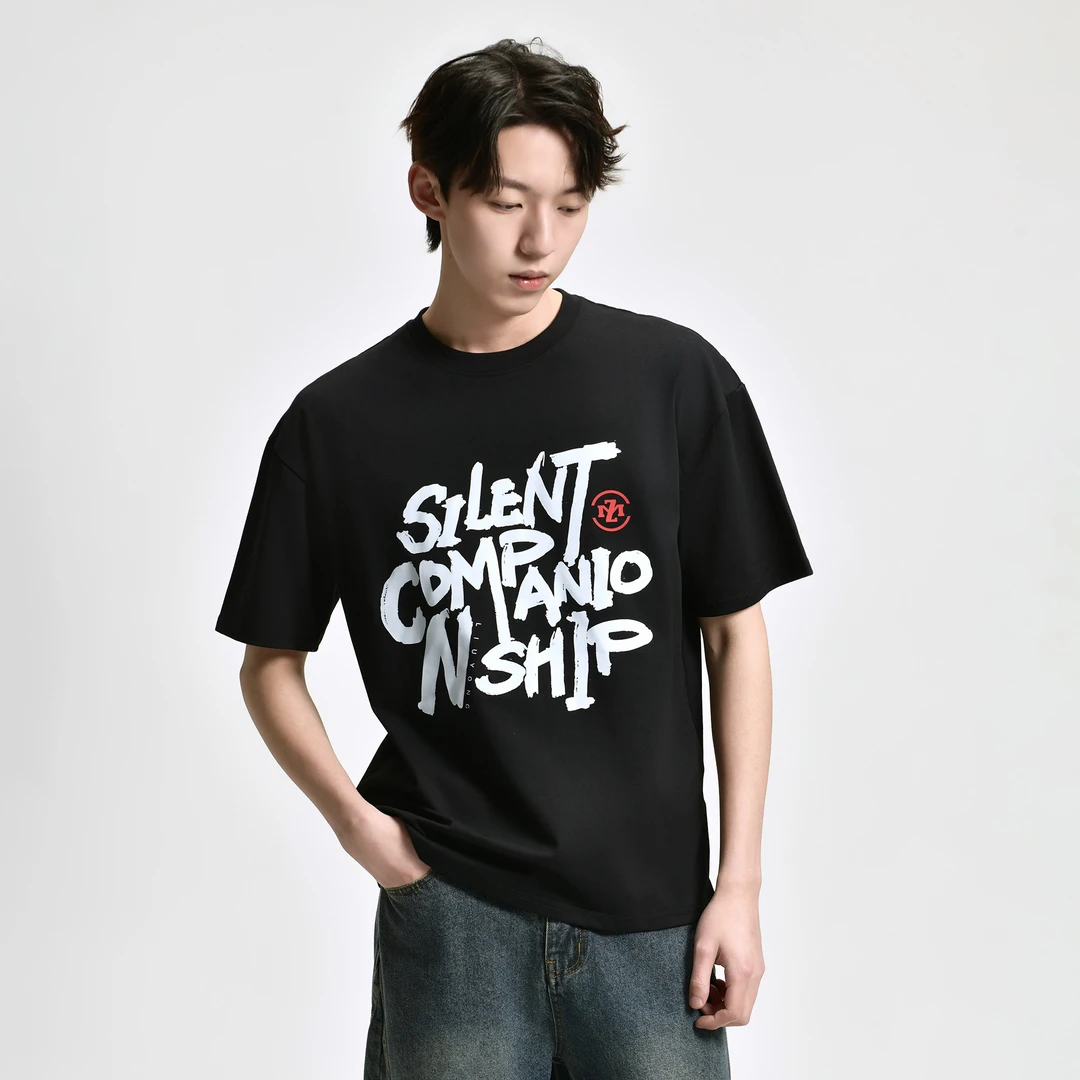 ZMOH新款国风重磅印花棉T恤短袖高端中式设计联名款春秋夏打底衫