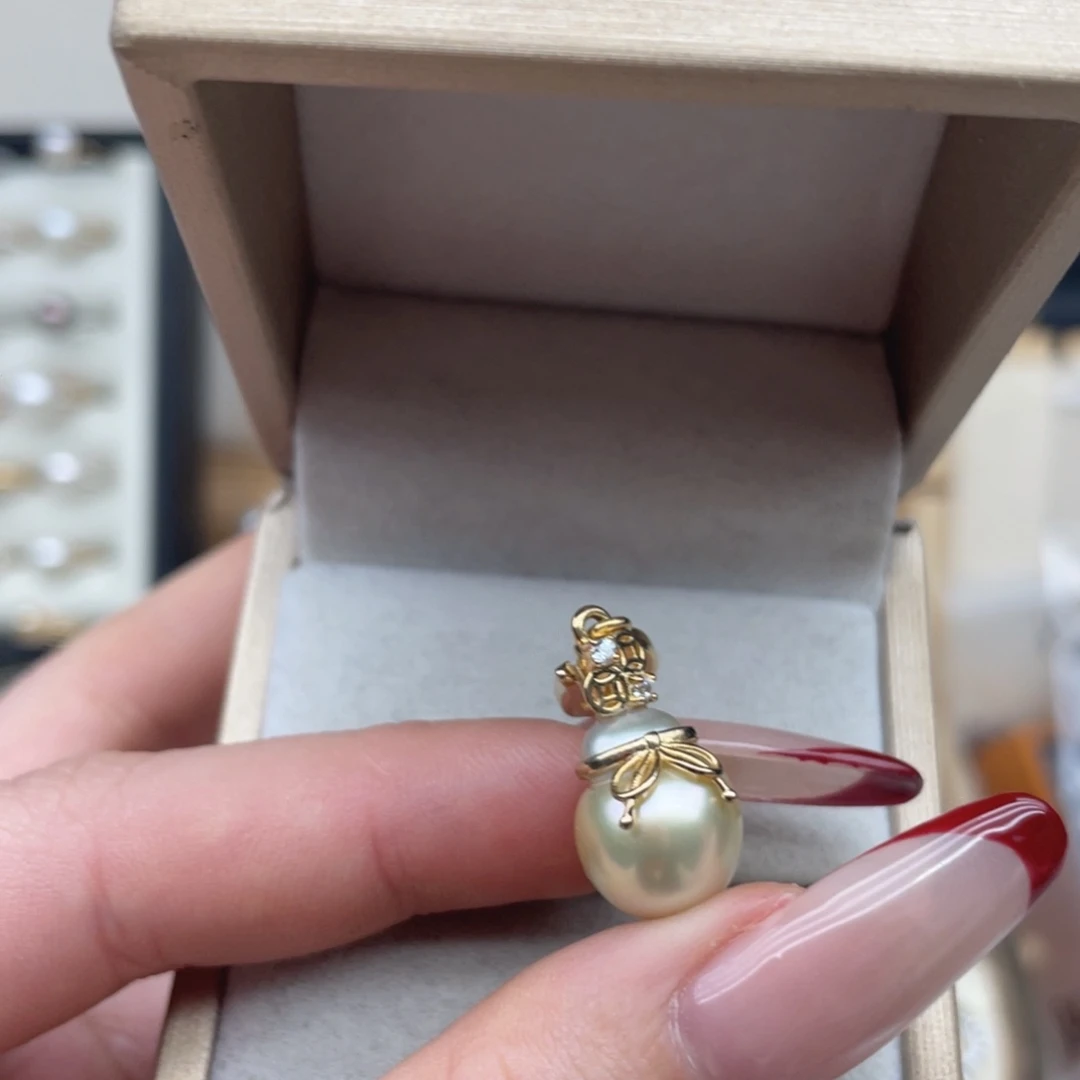 海水珍珠颈饰银S925镶嵌S70