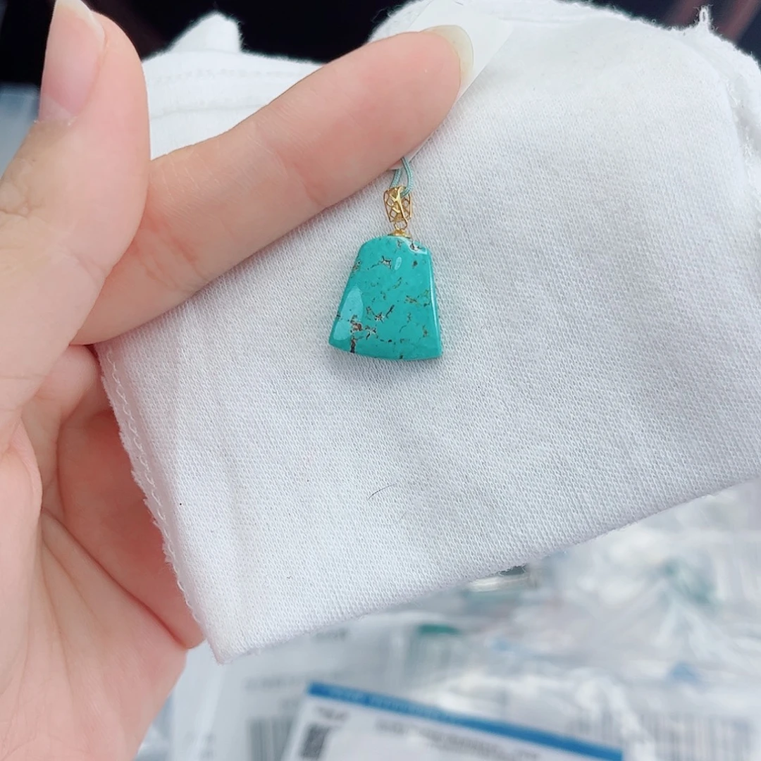 绿松石18K金镶嵌绿松石
